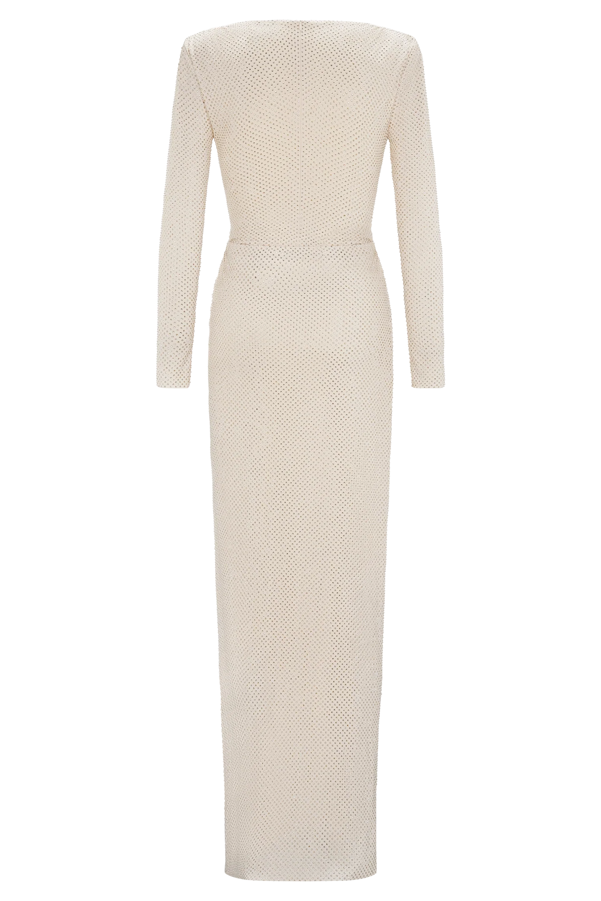 Rhinestone Knotted Bodysuit Maxi Dress