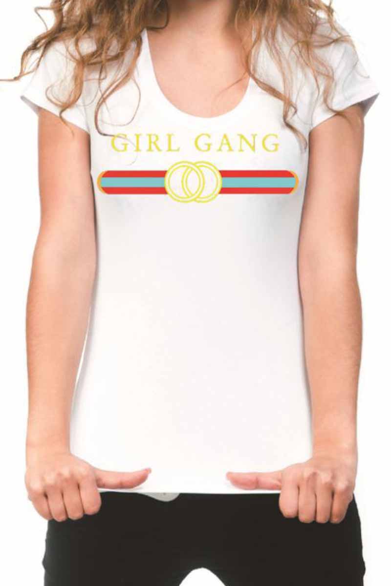 Omyke Girl Gang Round neck T-shirt