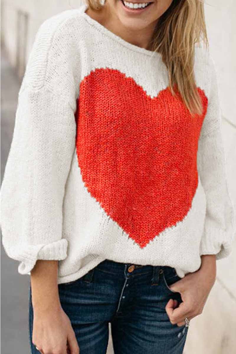 Omyke Contrast Loose sweater