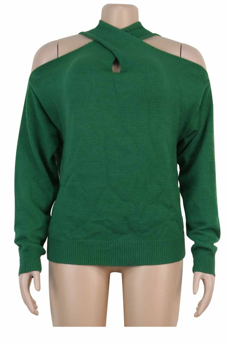 Omyke Hollow-out Loose Sweater(3 Colors)