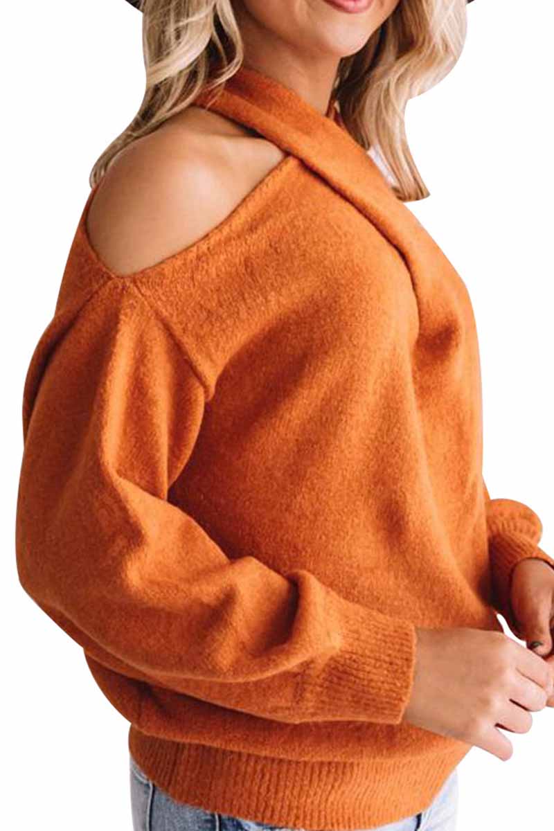 Omyke Hollow-out Loose Sweater(3 Colors)