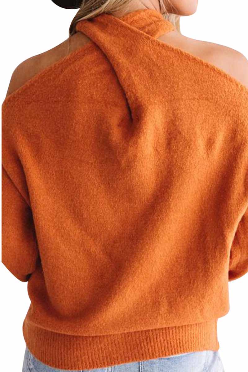 Omyke Hollow-out Loose Sweater(3 Colors)