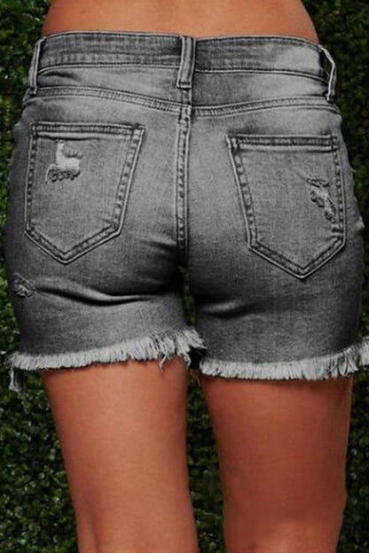 Omyke On-trend Ripped Sexy Denim Shorts(3 colors)